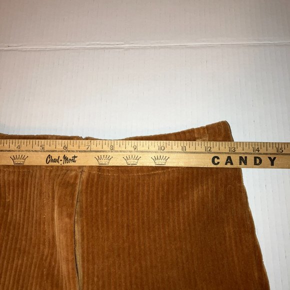 Emory Park Rust Stretch Corduroy Womens Flare Leg Pants Size S - Picture 4 of 13